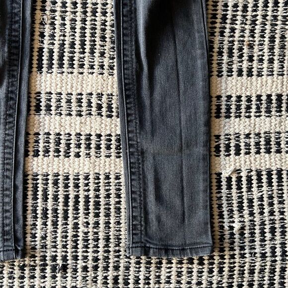 Seven 7 jeans size 4 black gray women’s distressed knees skinny jeans - Picture 3 of 5